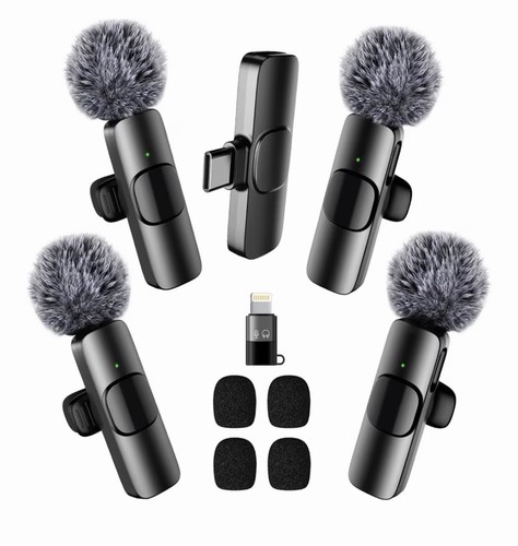 4er pack kabelloses lavalier - pack,