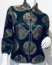 Damenjacke Schwarz mit Drache