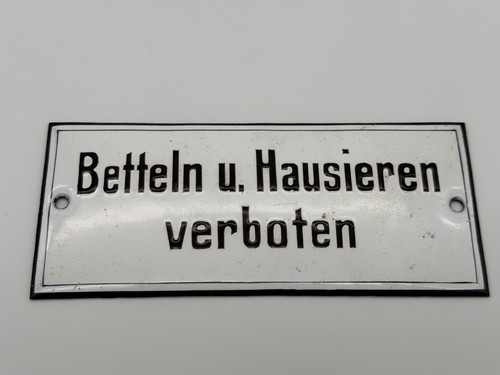 Altes emailleschild 1930er - altes,