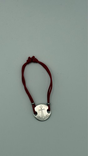 Stoffarmband kreuz rot - stoffarmband,