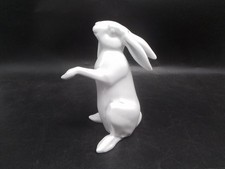 Fürstenberg Porzellan Figur Jahreshase,Hase stehend Weiß,aus dem Jahr 2009