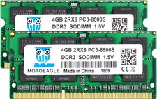8GB 2x4GB PC3 8500S 1067
