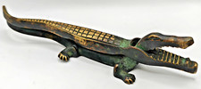 Vintage Bronze Nussknacker  Krokodil - Mid Century um 1950/60 Nuss Walter Bosse
