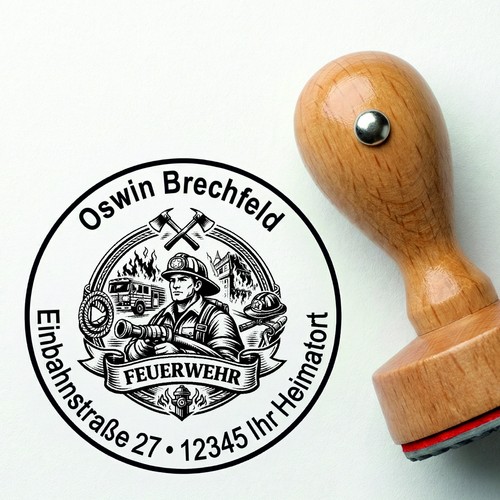 Stempel rund aus holz - rund,