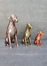 Dobermann Design Skulptur Geschenkidee personalisierbar