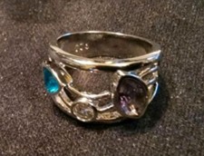 Damenring, 15 mm, 925 Silber