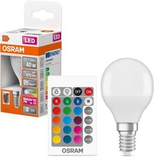 Osram STAR+ RGBW LED Lampe mit E14 Sockel, RGB-Farben per Fernbedienung