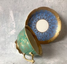 Vintage Porzellan Teetasse mit Untertasse – Graf von Henneberg, ImmenauGermany