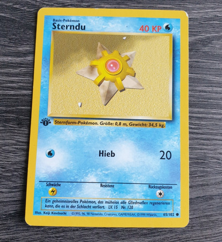 Pokemon karte sterndu 65 - pokemon, 65/102