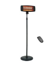  Infrarot-Wärmestrahler mit Fernbedienung Heizstrahler Standfuß Ideal Für Garten