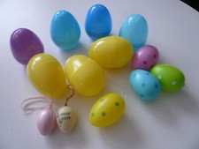 Basteln Ostern 13 Ostereier Osterdekoration Hängedekoration Eier zum Befüllen