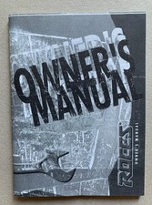 Roces Inline Skates Owner's Manual 1990er