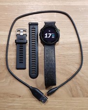 Garmin Forerunner 55 GPS-Uhr - Schwarz mit Silikon- & Stoff-Armband