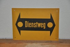 Alte Schild DDR,Dienstweg,Retro,Vintage,Original Wegweiser,Türschild