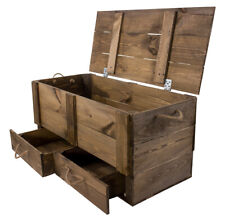 grosse Aufbewahrungskiste Kalle Palisander mit Schubladen und Deckel