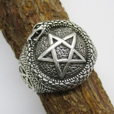 Pentagramm Ring Silber 925