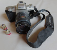 Pentax MZ 50, Autofokus analoge Kamera mit Blitz und Bedienungsanl. - defekt