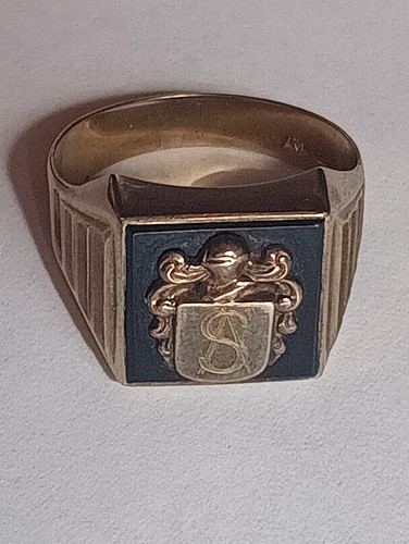 Herren siegel ring onyx - siegel,