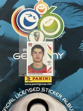 Panini 2006 World Cup Germany Cristiano Ronaldo CR7 Sticker #298 Rookie Portugal