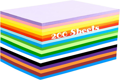 200 blatt buntes papier - papier, a4