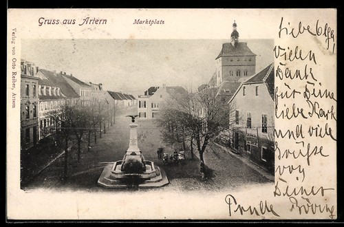 Artern marktplatz mit - artern,,