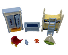 Playmobil 5328 Kinderzimmer Konvolut Nostalgie Möbel passend rosa Serie 1900