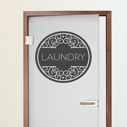 Wandtattoo laundry wandbild - wandtattoo,