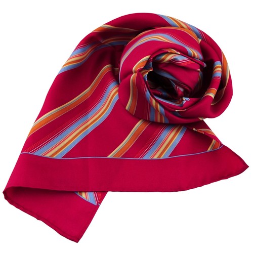 Damen seidenschal rot blau - seidenschal,