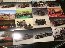 16  Märklin Postkarten meist Blecheisenbahn, Elektro,Dampf u. V200 ,Top
