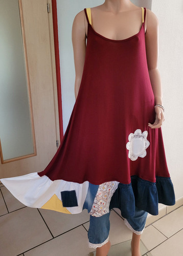 Luftiges jersey kleid - luftiges,