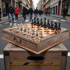 Schachspiel mit Aufbewahrung