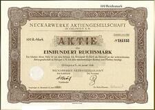 50 Stück Neckarwerke Aktiengesellschaft 1928 100 RM