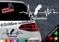 Herzschlag Schweden Aufkleber