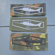 Lot Tätigkeitsabzeichen aus Stoff. 3x verschiedene - Minentaucher