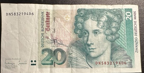 1993 geldschein brd - dm,
