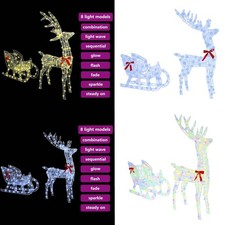 Rentier Zieh Schlitten Acryl