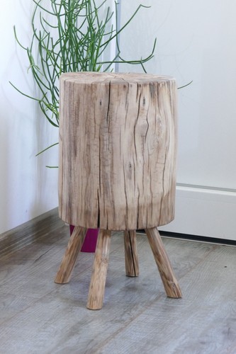 Alter baumstamm hocker - baumstamm,