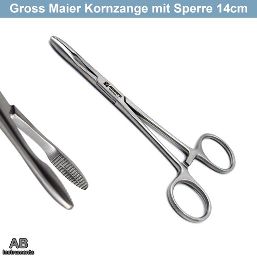 Kornzange nach gross - kornzange, mit