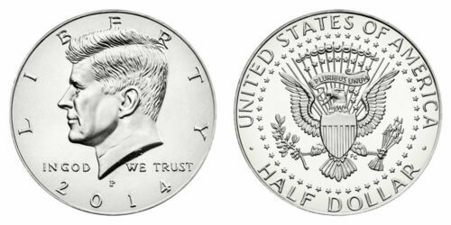 Kennedy half dollar 2014 - half,