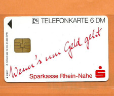 O 582 12.93 Sparkasse Rhein-Nahe (Zudruck-Karte) NEU ** MINT