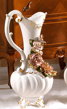 Porzellan Capodimonte Vase Mit