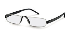 Schmale Lesebrille Rodenstock ProRead 2180 A in Schwarz / Silber inkl. Stecketui