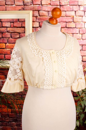 Vintage dirndl bluse creme - dirndl,