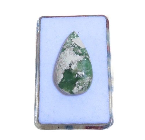 Variscit cabochon 5x18 mm - variscit, 31,5x18,2