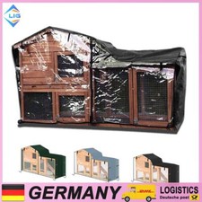 Kaninchenstall Wasserdichte Hasenstall Schutzhülle Abdeckhaube Schwarz/Grun/Grau