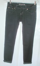 Goodies Stretch Jeans mit Goldnähten schwarz GR. 34-36 / S 