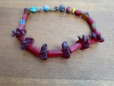 VTG MURANO Glas Kette Steine