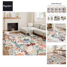 Beige Waschbarer Teppich