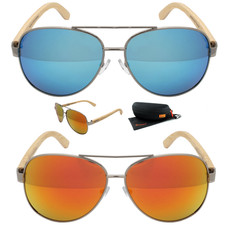 Luxxada® Pilotenbrille Holz
