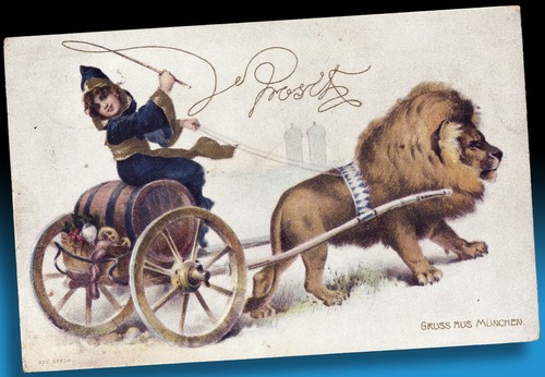 Alte künstler postkarte - alte,